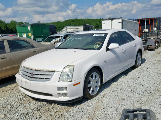 1G6DC67A250179534 - 2005 CADILLAC STS WHITE photo 2