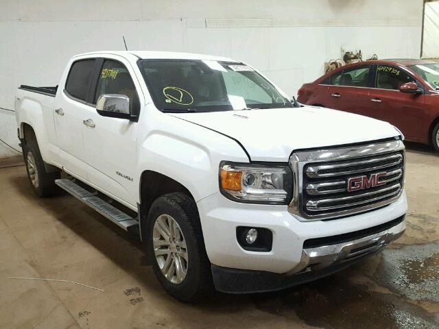 1GTP6DE16H1140744 - 2017 GMC CANYON SLT WHITE photo 1