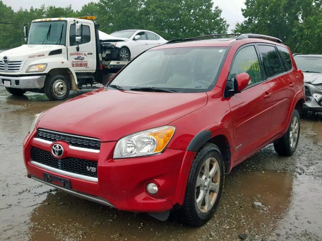 JTMDK4DV2AD017188 - 2010 TOYOTA RAV4 LIMIT RED photo 2