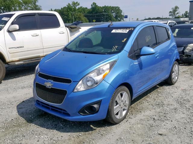 KL8CA6S99EC505025 - 2014 CHEVROLET SPARK LS BLUE photo 2