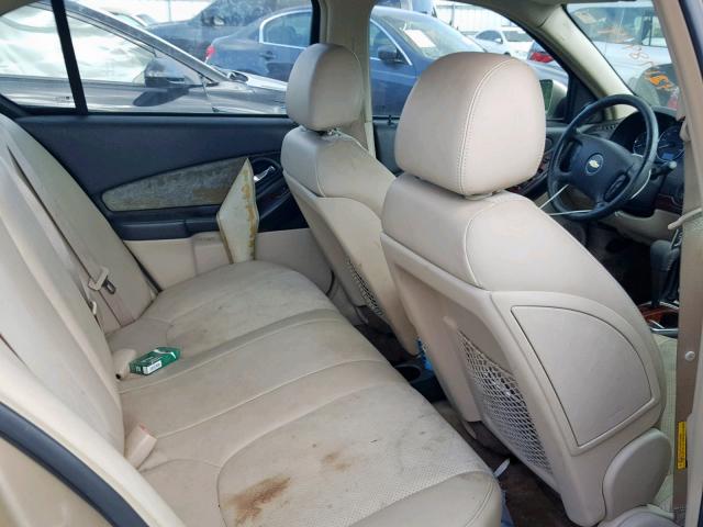 1G1ZU53886F217109 - 2006 CHEVROLET MALIBU LTZ 金色 照片 6