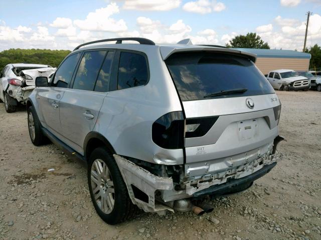 WBXPA93466WG74745 - 2006 BMW X3 3.0I SILVER photo 3