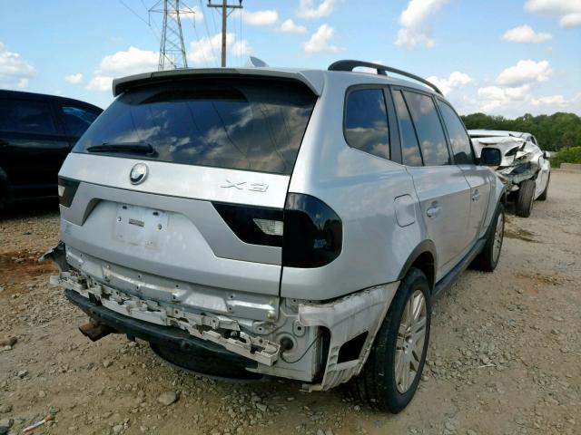 WBXPA93466WG74745 - 2006 BMW X3 3.0I SILVER photo 4