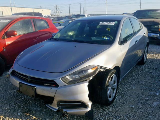 1C3CDFBBXFD351457 - 2015 DODGE DART SXT GRAY photo 2