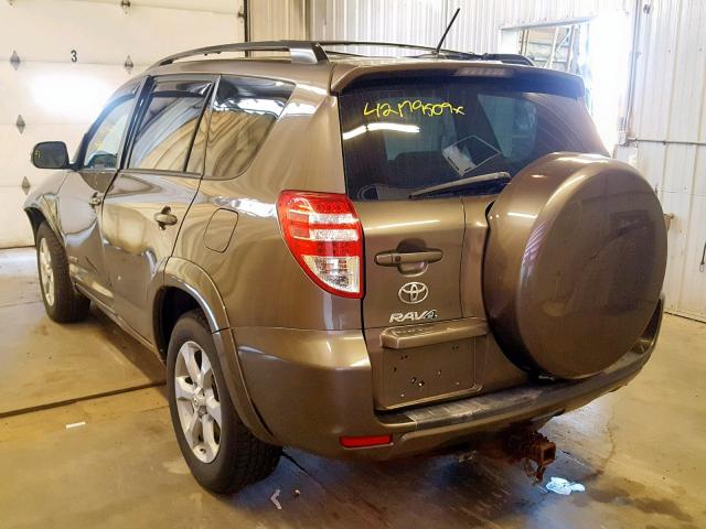 2T3DK4DV3BW042721 - 2011 TOYOTA RAV4 LIMIT BROWN photo 3