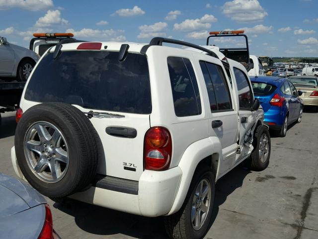 1J4GK58K14W328827 - 2004 JEEP LIBERTY LI WHITE photo 4