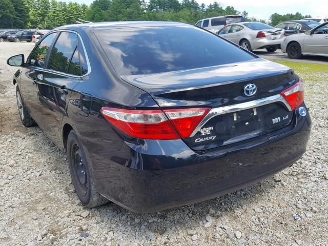 4T1BD1FK5HU206846 - 2017 TOYOTA CAMRY HYBR BLACK photo 3