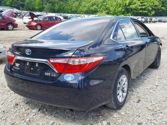 4T1BD1FK5HU206846 - 2017 TOYOTA CAMRY HYBR BLACK photo 4