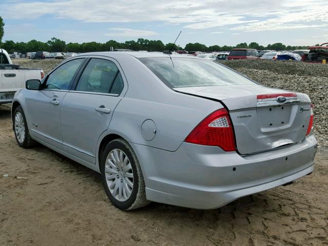 3FADP0L39AR294637 - 2010 FORD FUSION HYB SILVER photo 3