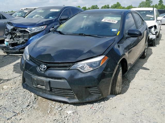 2T1BURHE4EC180520 - 2014 TOYOTA COROLLA L BLACK photo 2