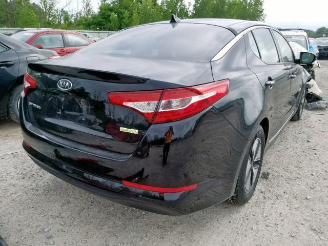 KNAGM4AD8C5018939 - 2012 KIA OPTIMA HYB BLACK photo 4