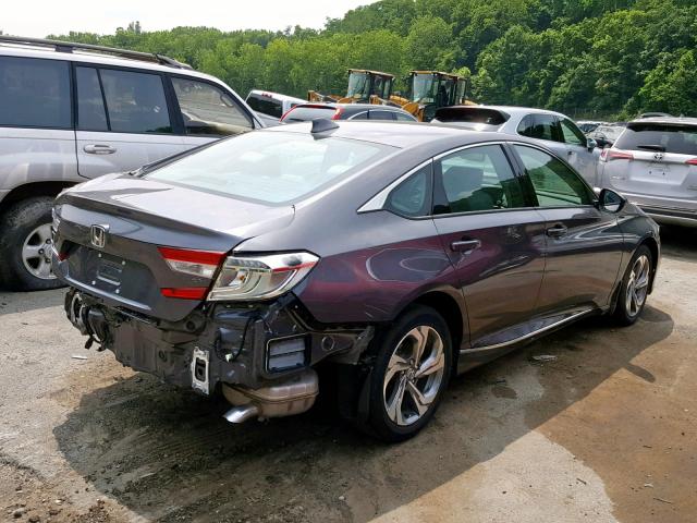 1HGCV1F59JA093296 - 2018 HONDA ACCORD EXL GRAY photo 4