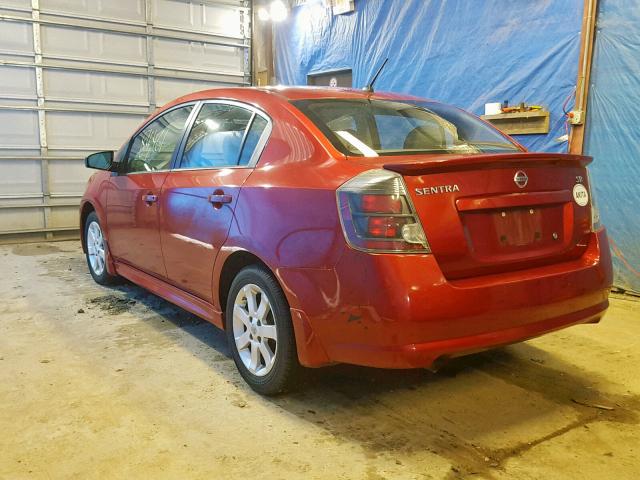 3N1AB6AP6AL704644 - 2010 NISSAN SENTRA 2.0 RED photo 3