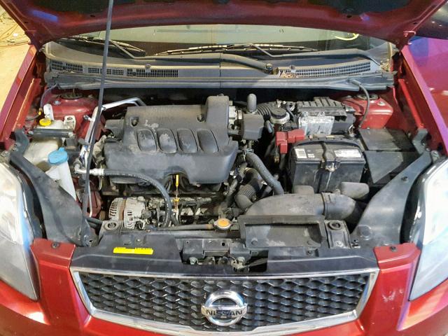 3N1AB6AP6AL704644 - 2010 NISSAN SENTRA 2.0 RED photo 7