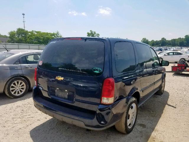 1GNDV23107D153782 - 2007 CHEVROLET UPLANDER L ლურჯი ფოტო 4