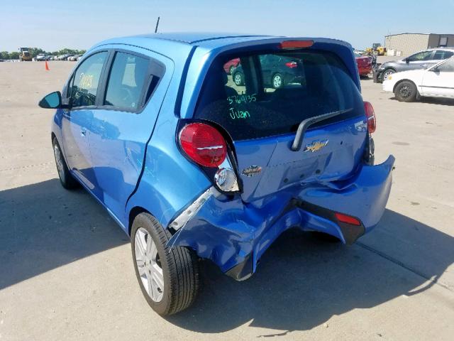 KL8CD6S96FC776620 - 2015 CHEVROLET SPARK 1LT BLUE photo 3