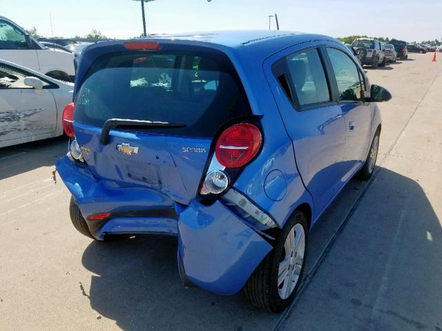 KL8CD6S96FC776620 - 2015 CHEVROLET SPARK 1LT BLUE photo 4