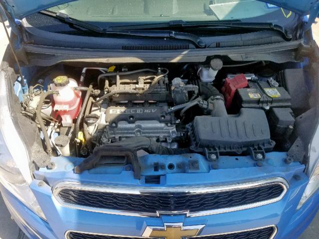 KL8CD6S96FC776620 - 2015 CHEVROLET SPARK 1LT BLUE photo 7