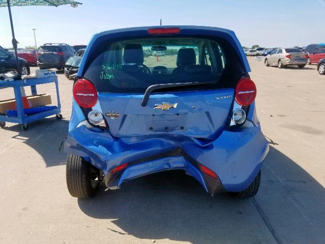 KL8CD6S96FC776620 - 2015 CHEVROLET SPARK 1LT BLUE photo 9