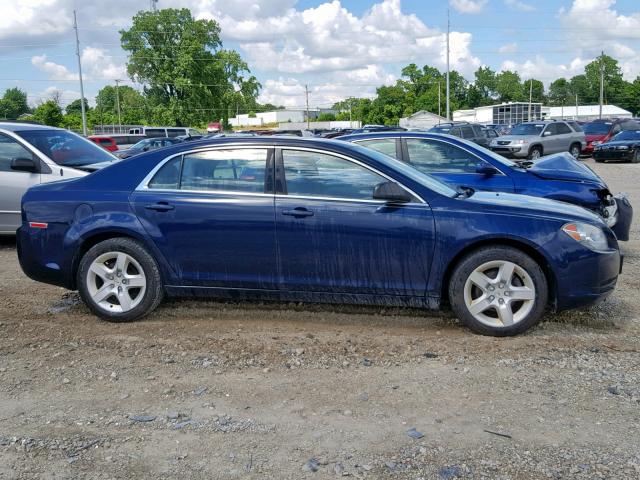 1G1ZB5EB9AF265497 - 2010 CHEVROLET MALIBU LS BLUE photo 9