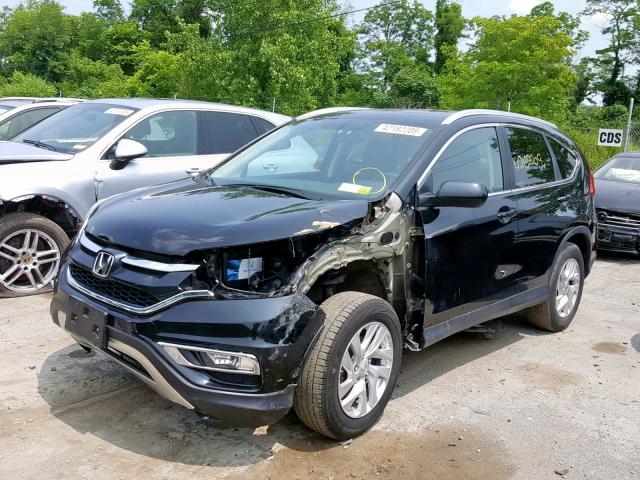 2HKRM4H77GH693800 - 2016 HONDA CR-V EXL BLACK photo 2