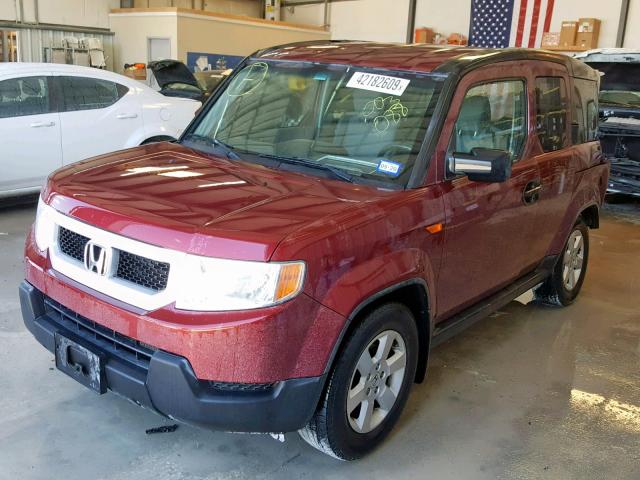 5J6YH2H73BL003088 - 2011 HONDA ELEMENT EX MAROON photo 2