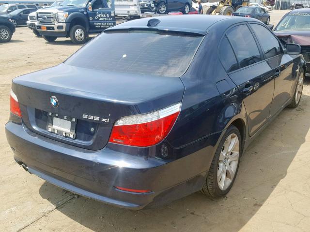 WBANV93508C130306 - 2008 BMW 535 XI BLUE photo 4