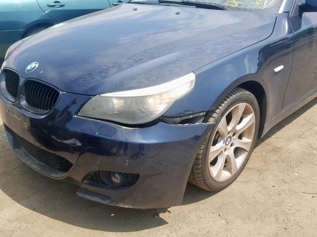 WBANV93508C130306 - 2008 BMW 535 XI BLUE photo 9