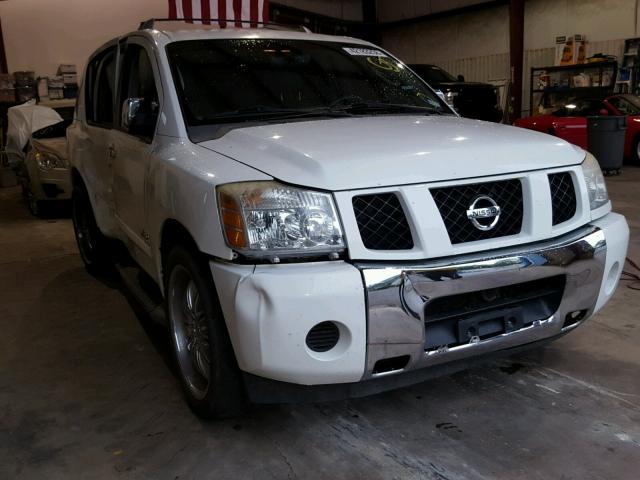 5N1AA08A47N721848 - 2007 NISSAN ARMADA SE WHITE photo 1