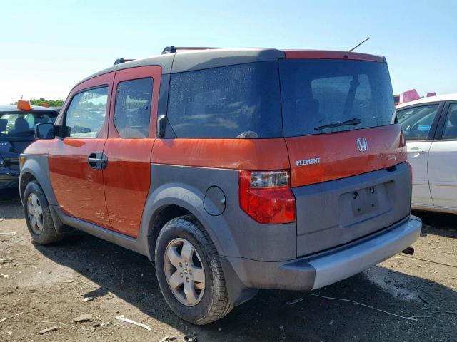 5J6YH28543L041266 - 2003 HONDA ELEMENT EX ORANGE photo 3