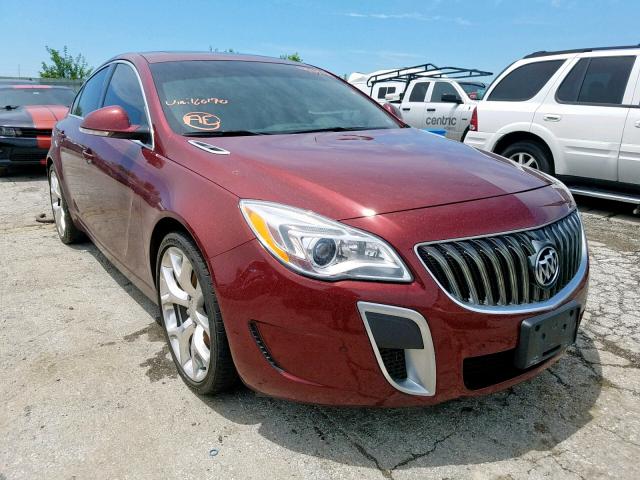 2G4GV5GX6G9160170 - 2016 BUICK REGAL GS MAROON photo 1