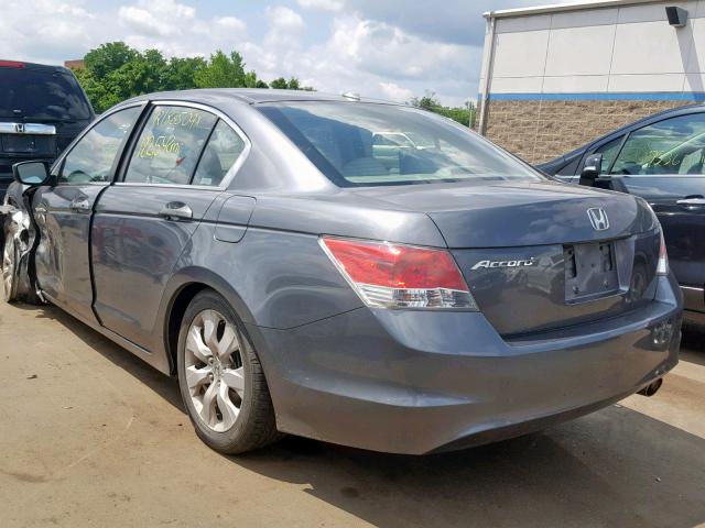 1HGCP2F85AA126529 - 2010 HONDA ACCORD EXL GRAY photo 3