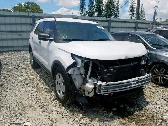 1FM5K7B89DGB56316 - 2013 FORD EXPLORER WHITE photo 1