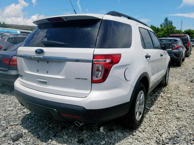 1FM5K7B89DGB56316 - 2013 FORD EXPLORER WHITE photo 4