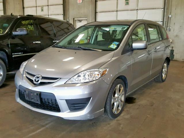 JM1CR2WL8A0377886 - 2010 MAZDA 5 SILVER photo 2