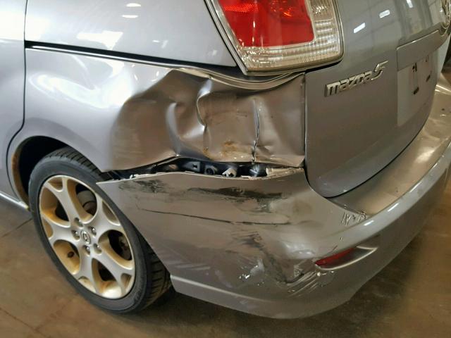 JM1CR2WL8A0377886 - 2010 MAZDA 5 SILVER photo 9