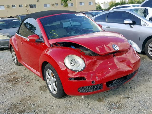 3VWPF31Y76M317991 - 2006 VOLKSWAGEN NEW BEETLE წითელი ფოტო 1