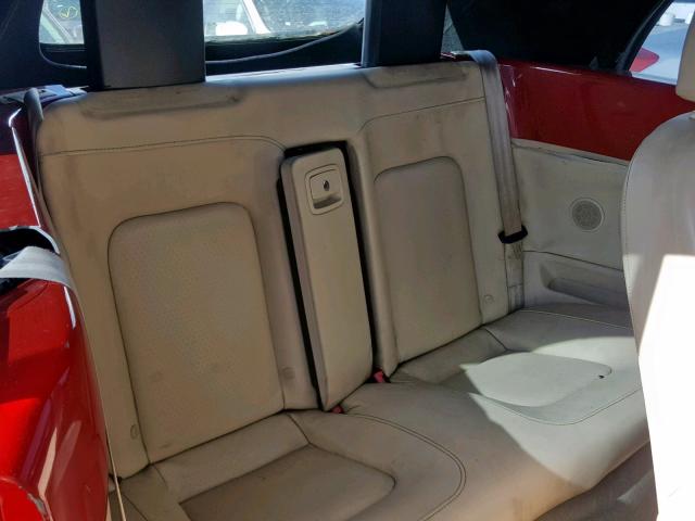 3VWPF31Y76M317991 - 2006 VOLKSWAGEN NEW BEETLE წითელი ფოტო 6