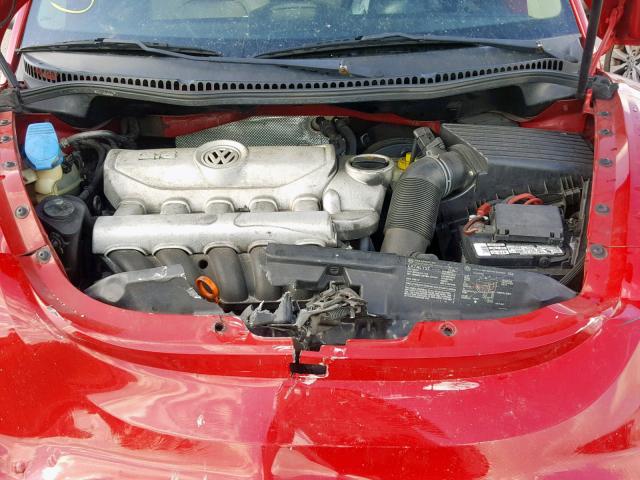 3VWPF31Y76M317991 - 2006 VOLKSWAGEN NEW BEETLE წითელი ფოტო 7