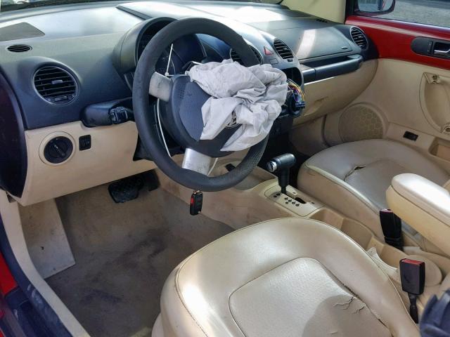 3VWPF31Y76M317991 - 2006 VOLKSWAGEN NEW BEETLE წითელი ფოტო 9