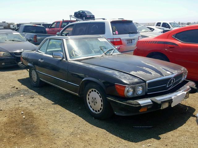 WDBBA48D5GA053543 - 1986 MERCEDES-BENZ 560 SL BLACK photo 1