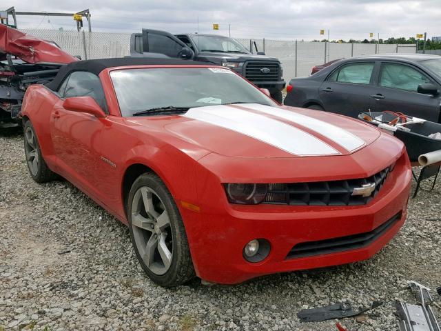 2G1FB3D33C9203400 - 2012 CHEVROLET CAMARO LT RED photo 1