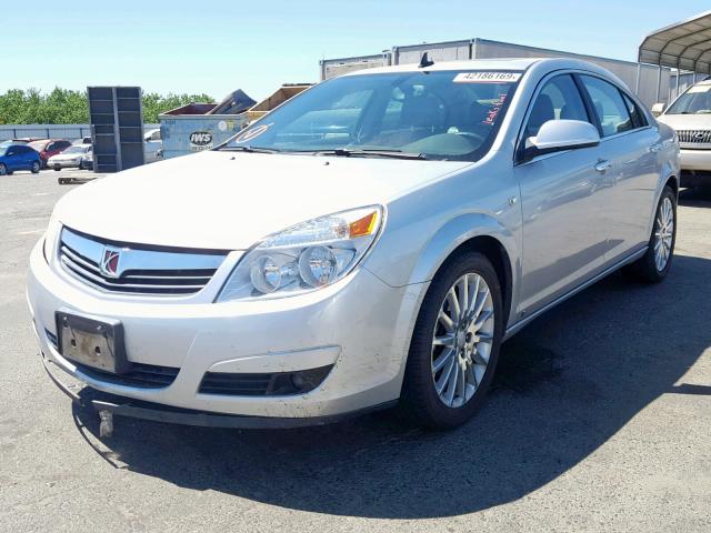 1G8ZX57719F117402 - 2009 SATURN AURA XR SILVER photo 2