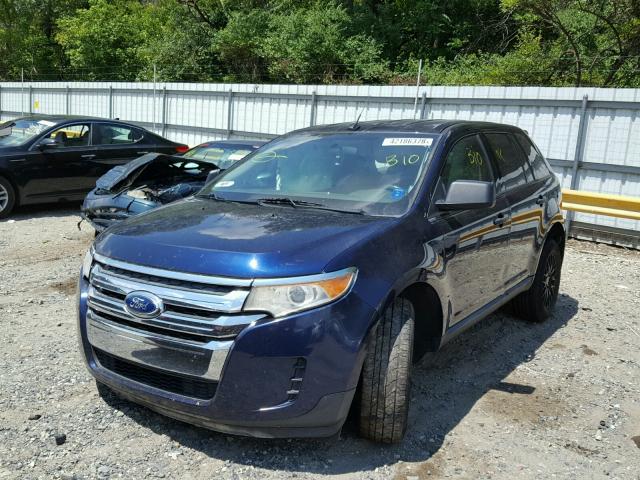 2FMDK3GC4BBA61569 - 2011 FORD EDGE SE BLUE photo 2