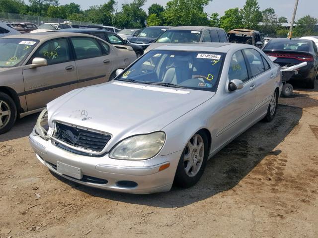 WDBNG70J61A173356 - 2001 MERCEDES-BENZ S 430 SILVER photo 2