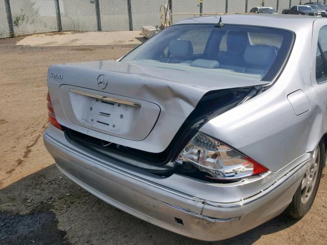 WDBNG70J61A173356 - 2001 MERCEDES-BENZ S 430 SILVER photo 9