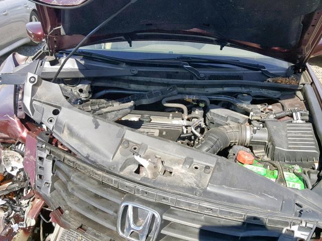 JHMCP26868C002071 - 2008 HONDA ACCORD EXL MAROON photo 7