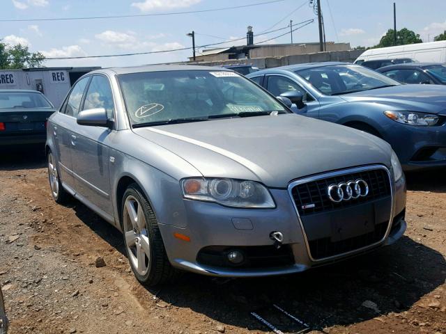 WAUDH78EX8A056775 - 2008 AUDI A4 3.2 QUA SILVER photo 1