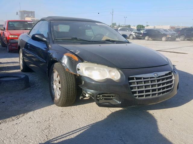 1C3EL75R64N131900 - 2004 CHRYSLER SEBRING GT BLACK photo 1