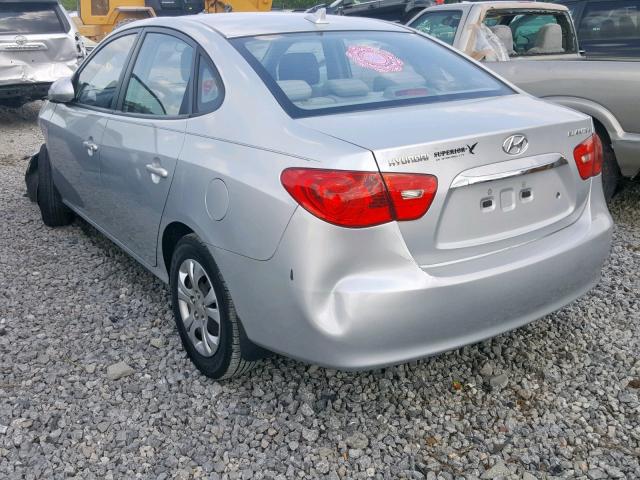 KMHDU4AD7AU972280 - 2010 HYUNDAI ELANTRA BL SILVER photo 3